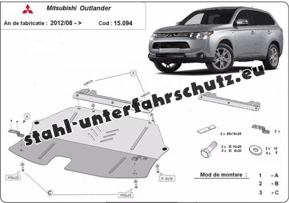 Unterfahrschutz für Motor der Marke Mitsubishi Outlander