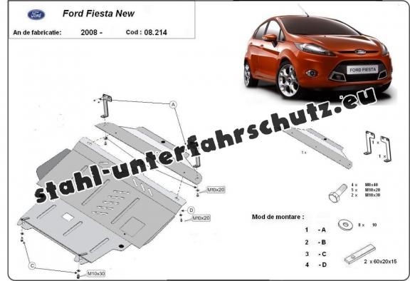 Unterfahrschutz für Motor der Marke Ford Fiesta