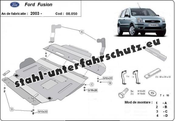 Unterfahrschutz für Motor der Marke Ford Fusion