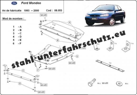 Unterfahrschutz für Motor der Marke Ford Mondeo 1,2