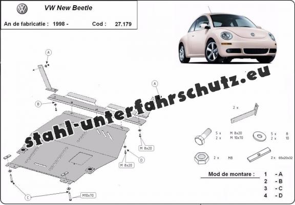 Unterfahrschutz für Motor der Marke Volkswagen New Beetle