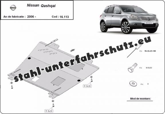 Unterfahrschutz für Motor der Marke Nissan Qashqai J10