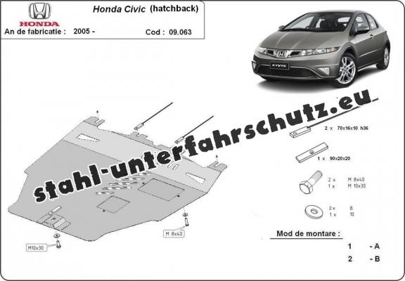 Unterfahrschutz für Motor der Marke Honda Civic (hayon)