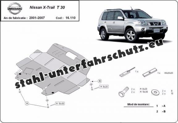 Unterfahrschutz für Motor der Marke Nissan X-Trail T30