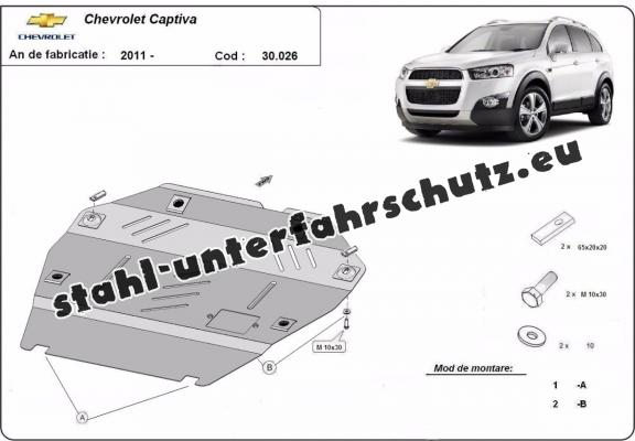 Unterfahrschutz für Motor der Marke Chevrolet Captiva
