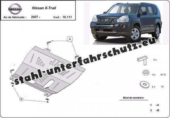 Unterfahrschutz für Motor der Marke Nissan X-Trail T31