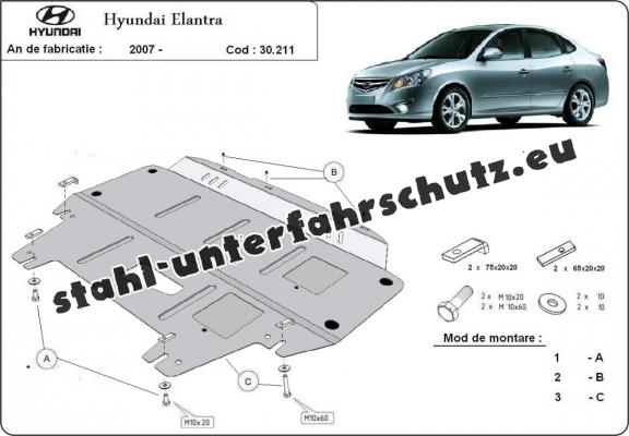 Unterfahrschutz für Motor der Marke Hyundai Elantra 1