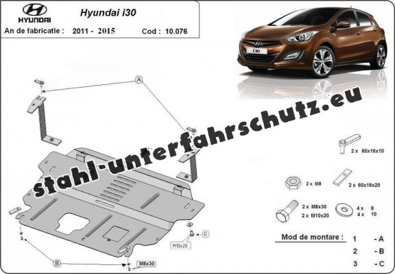 Unterfahrschutz für Motor der Marke Hyundai i30