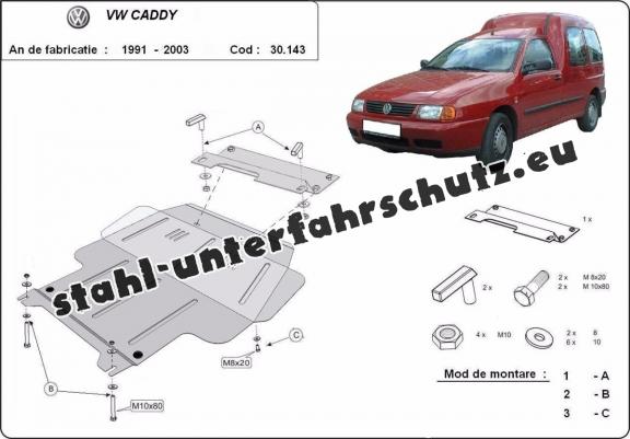 Unterfahrschutz für Motor der Marke Volkswagen Caddy