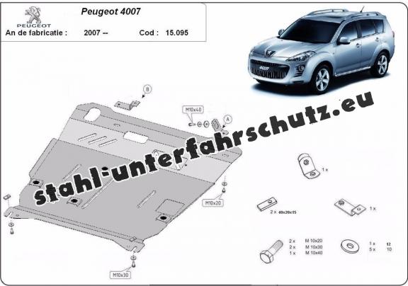 Unterfahrschutz für Motor der Marke Peugeot 4007