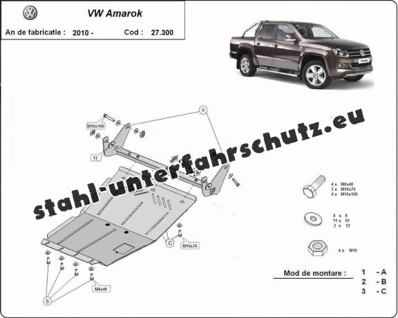 Unterfahrschutz für Motor der Marke Volkswagen Amarok