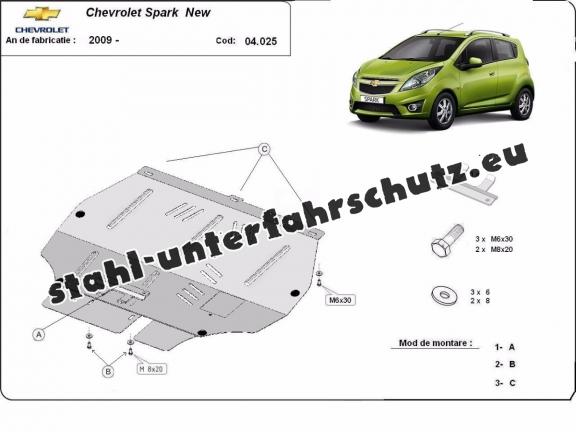 Unterfahrschutz für Motor der Marke Chevrolet Spark