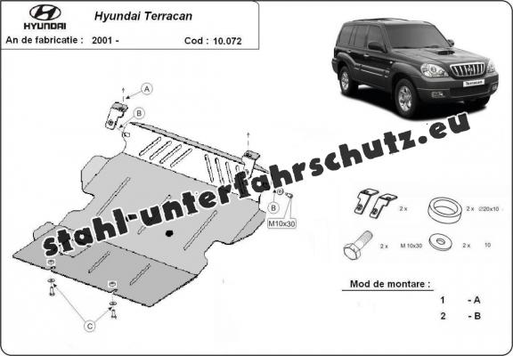 Unterfahrschutz für Motor der Marke Hyundai Terracan