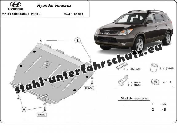 Unterfahrschutz für Motor der Marke Hyundai Veracruz