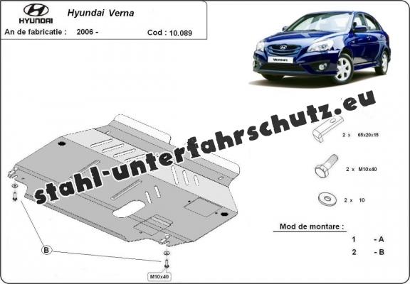 Unterfahrschutz für Motor der Marke Hyundai Verna