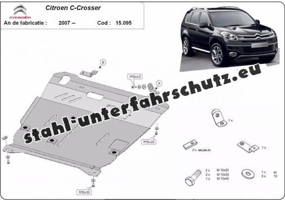 Unterfahrschutz für Motor der Marke Citroen C - Crosser