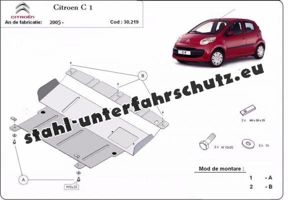 Unterfahrschutz für Motor der Marke Citroen C 1
