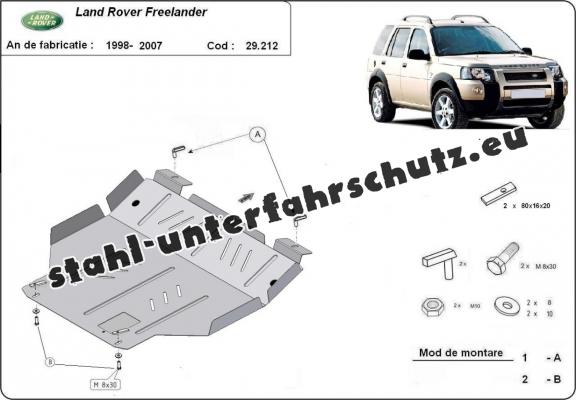 Unterfahrschutz für Motor der Marke Land Rover Freelander 1