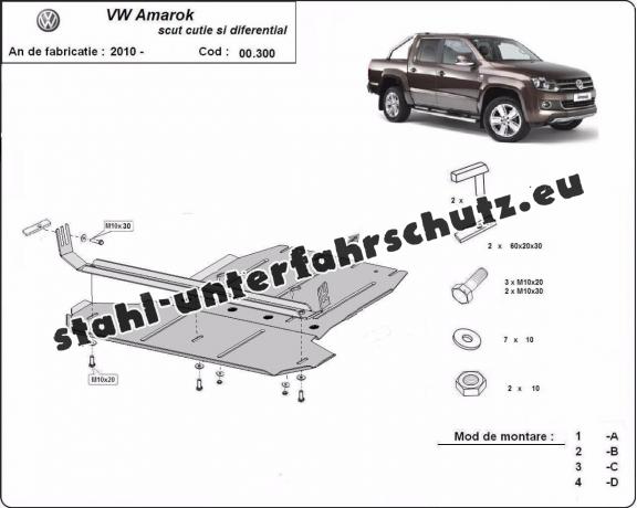 Unterfahrschutz für Getriebe und Differential aus Volkswagen Amarok