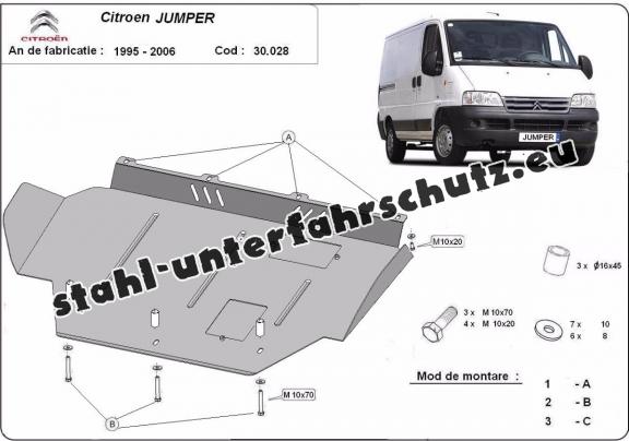 Unterfahrschutz für Motor der Marke Citroen Jumper