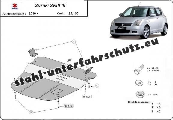 Unterfahrschutz für Motor der Marke Suzuki Swift 3