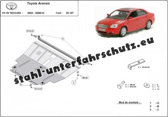 Unterfahrschutz für Motor der Marke Toyota Avensis