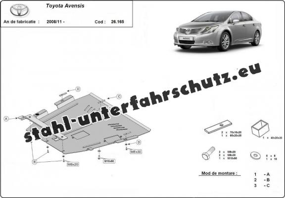 Unterfahrschutz für Motor der Marke Toyota Avensis