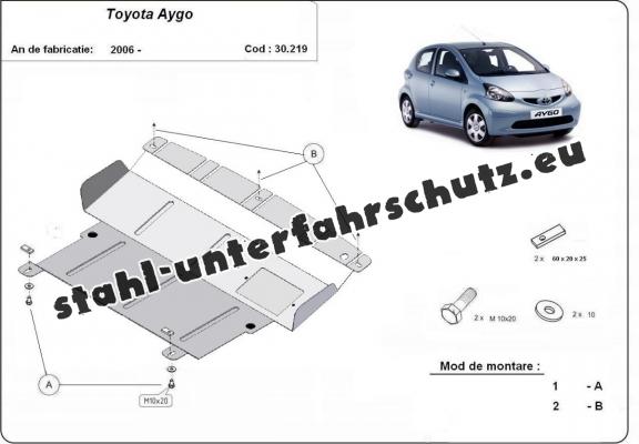 Unterfahrschutz für Motor der Marke Toyota Aygo AB10