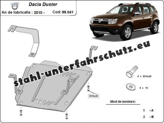 Stahlschutz für Treibstofftank der Marke  Dacia Duster