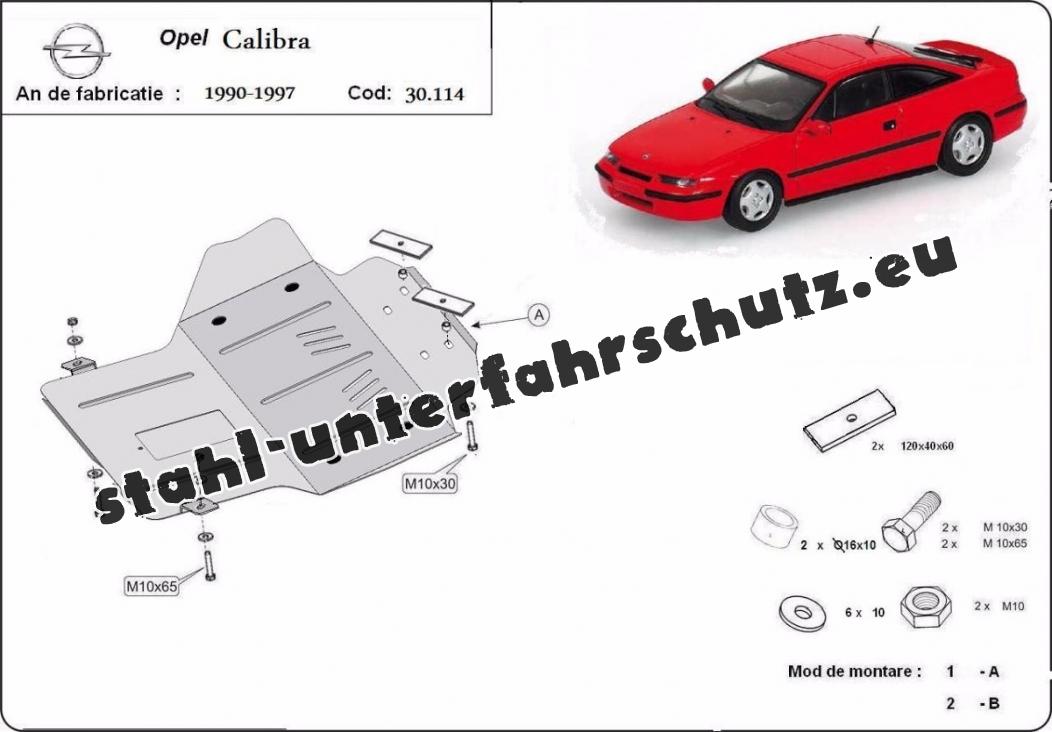 NEU Unterfahrschutz Opel Calibra + Vectra A Abdeckung Motor Schutz  Unterboden