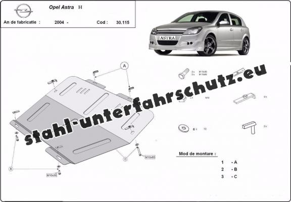 Unterfahrschutz für Motor der Marke Opel Astra H