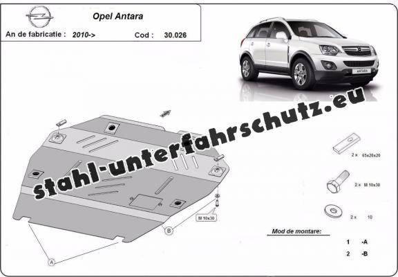Unterfahrschutz für Motor der Marke Opel Antara