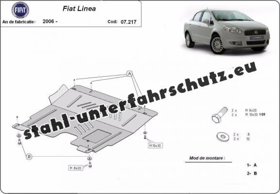 Unterfahrschutz für Motor der Marke Fiat Linea