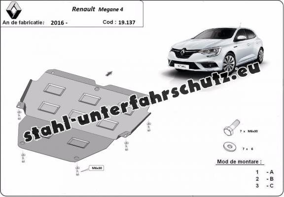 Unterfahrschutz für Motor der Marke Renault Megane 4