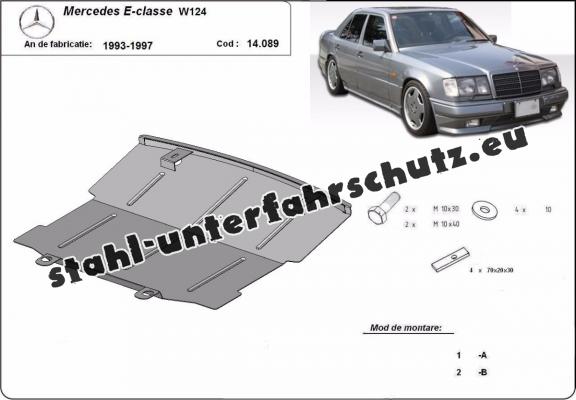 Unterfahrschutz für Motor der Marke Mercedes E-Classe W124