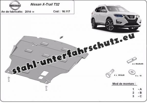 Unterfahrschutz für Motor der Marke Nissan X-Trail T32