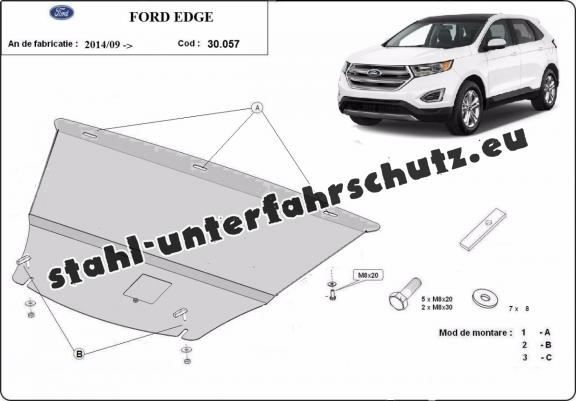 Unterfahrschutz für Motor und Getriebe aus Stahl für Ford Edge