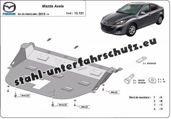 Unterfahrschutz für Motor der Marke Mazda Axela
