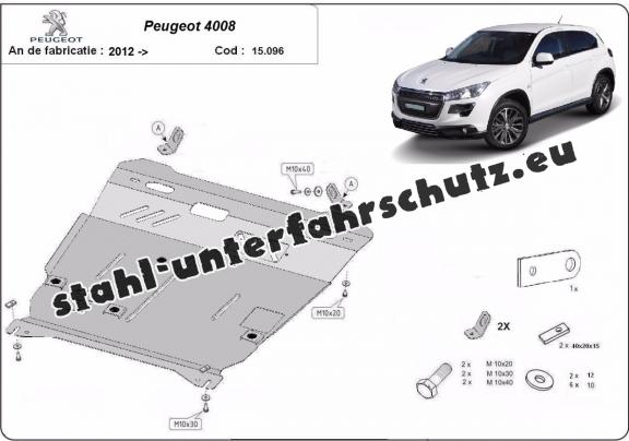 Unterfahrschutz für Motor der Marke Peugeot 4008