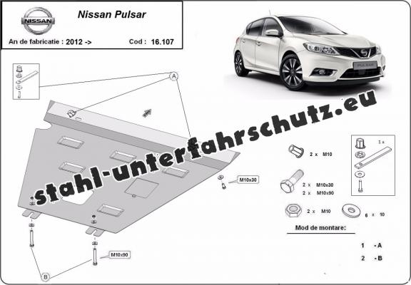 Unterfahrschutz für Motor der Marke Nissan Pulsar