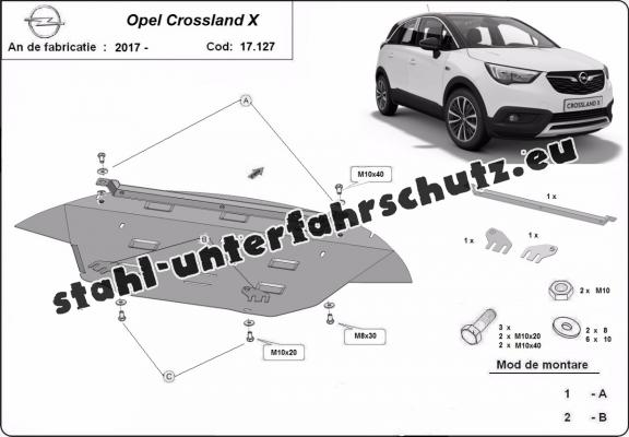 Unterfahrschutz für Motor der Marke Opel Crossland X
