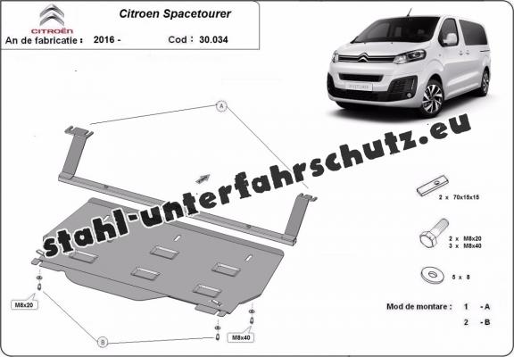 Unterfahrschutz für Motor der Marke Citroen Spacetourer Kastenwagen