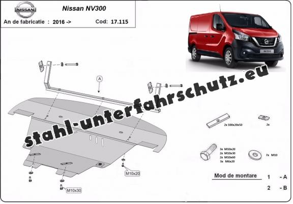 Unterfahrschutz für Motor der Marke Nissan NV300