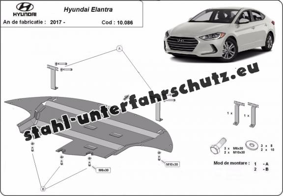Unterfahrschutz für Motor der Marke  Hyundai Elantra