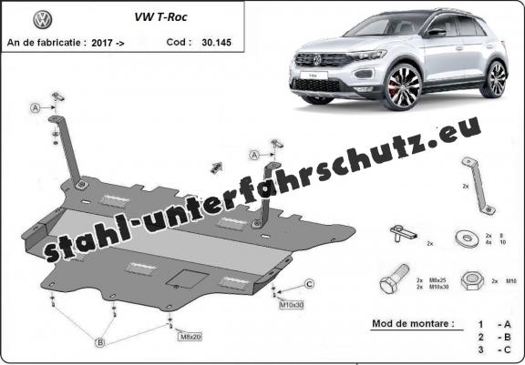 Unterfahrschutz für Motor der Marke Volkswagen T-Roc - Schaltgetriebe