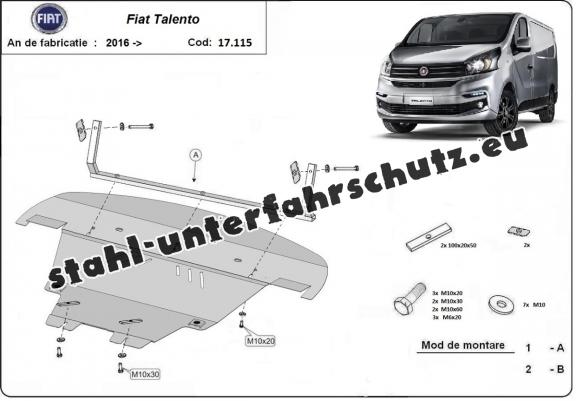 Unterfahrschutz für Motor der Marke Fiat Talento