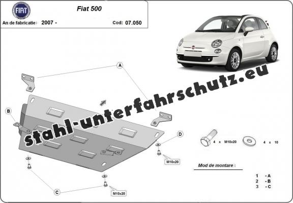 Unterfahrschutz für Fiat 500