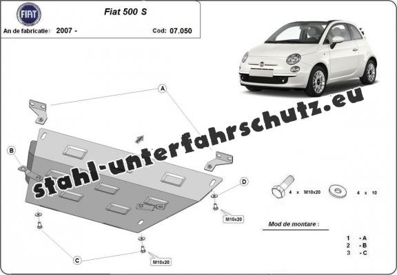 Unterfahrschutz für Fiat 500 S