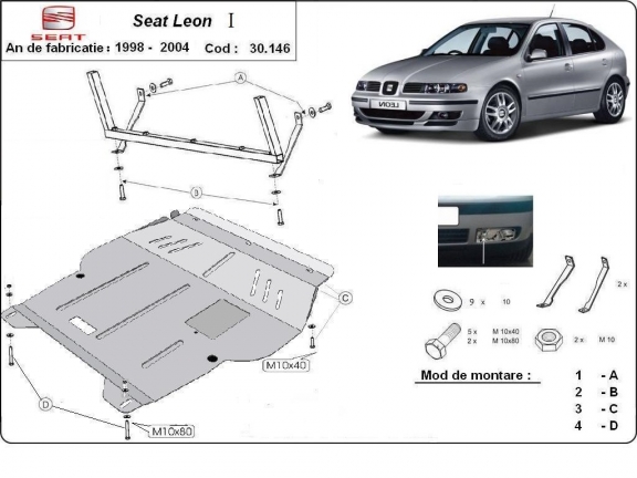 Unterfahrschutz für Motor der Marke Seat Leon Mk1