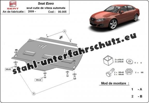Unterfahrschutz aus Stahl für Automatikgetriebe der Marke Seat Exeo